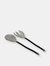 Vibhsa Black Silverware Stainless Steel Server Set