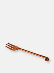 Vibhsa Copper Finish Appetizer Forks Set Of 6