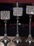 Vibhsa Crystal Aluminium Candle Holder Set Of 3