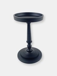 Vibhsa Pillar Candle Holder - Matte Black (7"H)