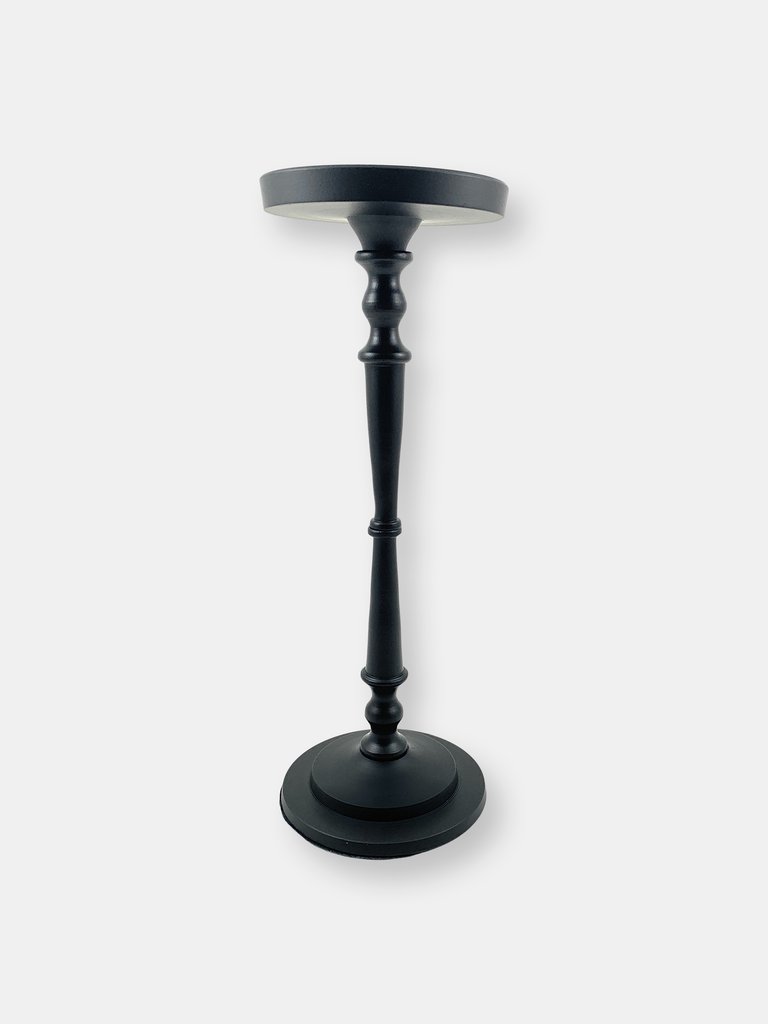 Vibhsa Pillar Candle Holder - Matte Black - Default Title