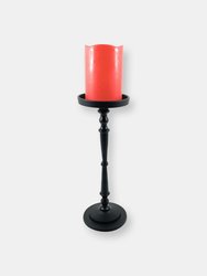 Vibhsa Pillar Candle Holder - Matte Black