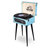 Andover 5-In-1 Music Center With Chair-Height Legs - Turquoise