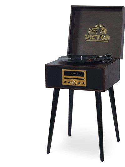 Victor Audio Newbury 8-In-1 Music Center With Chair-Height Legs product