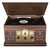 State 7-In-1 Wood Music Center With 3-Speed Turntable & Dual Bluetooth - Espresso