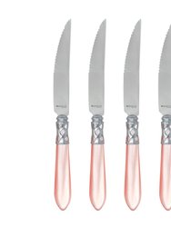 Aladdin Brilliant Steak Knives - Set of 4 - Light Pink