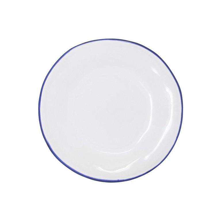 Aurora Edge Dinner Plate - White