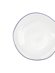 Aurora Edge Salad Plate - White