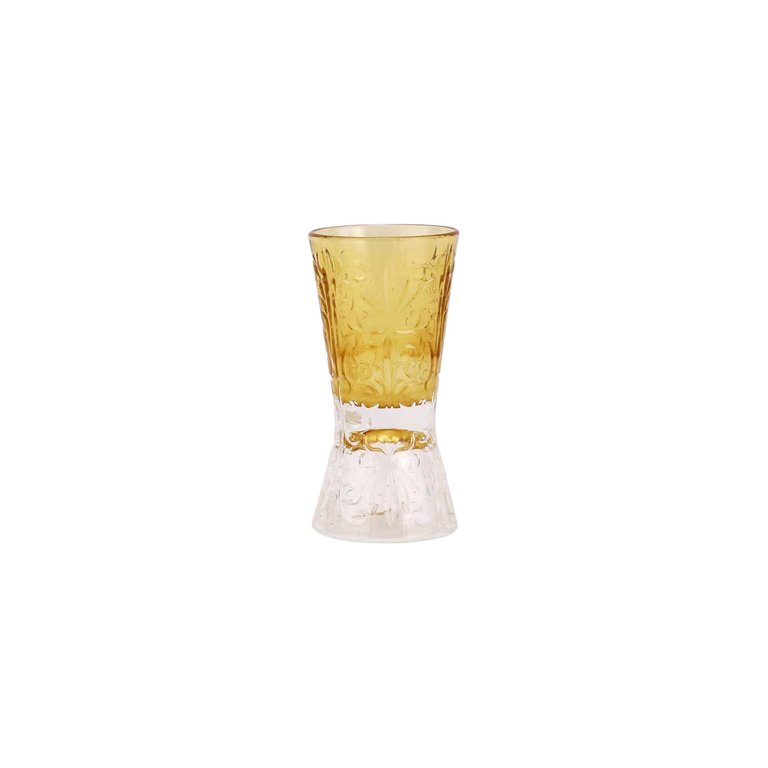 Barocco Liquor Glass - Amber