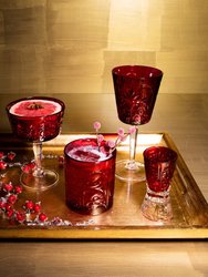 Barocco Ruby Coupe Champagne Glass