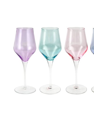 Vietri Contessa Assorted Wine Glasses - Set of 4 product