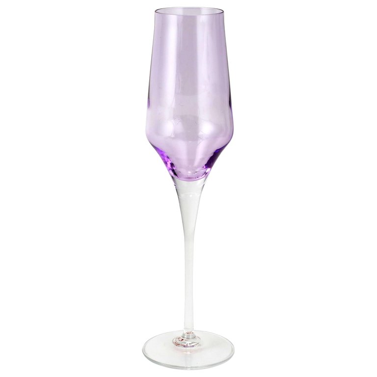 Contessa Champagne Glass - Lilac