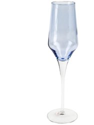 Contessa Champagne Glass - Blue