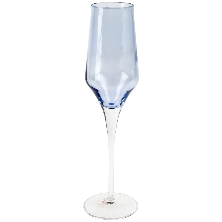 Contessa Champagne Glass - Blue