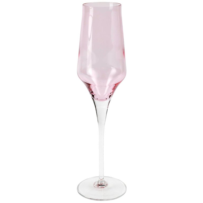 Contessa Champagne Glass - Pink