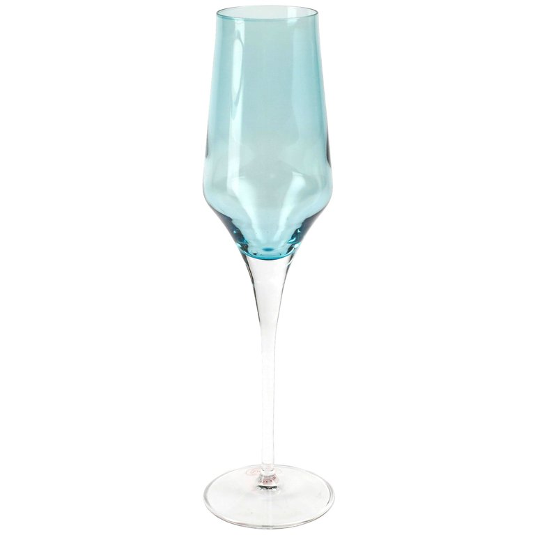 Contessa Champagne Glass - Teal