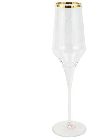 Vietri Contessa Gold Champagne Glass product