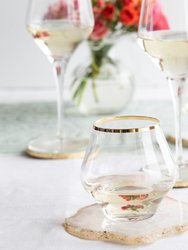 Contessa Gold Stemless Wine Glass