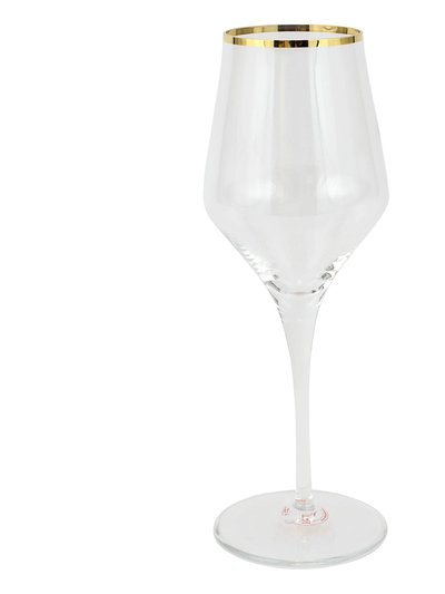 Vietri Contessa Gold Wine Glass product