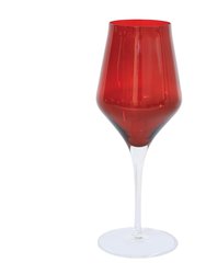 Contessa Water Glass - Red