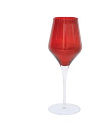 Contessa Wine Glass - Red