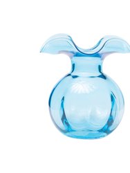 Hibiscus Glass Aqua Bud Vase - Aqua