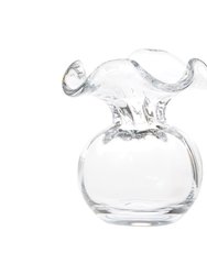 Hibiscus Glass Clear Bud Vase - Clear