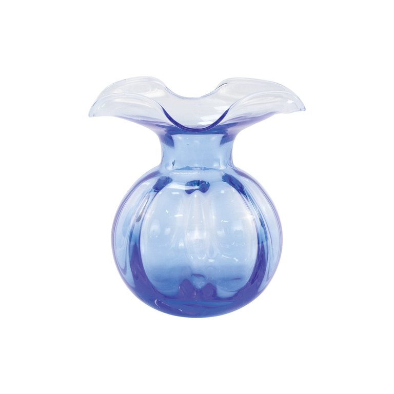 Hibiscus Glass Cobalt Bud Vase - Cobalt