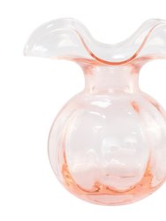 Hibiscus Glass Pink Medium Fluted Vase