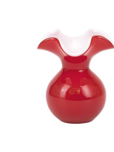 Vietri Hibiscus Glass Red Bud Vase product