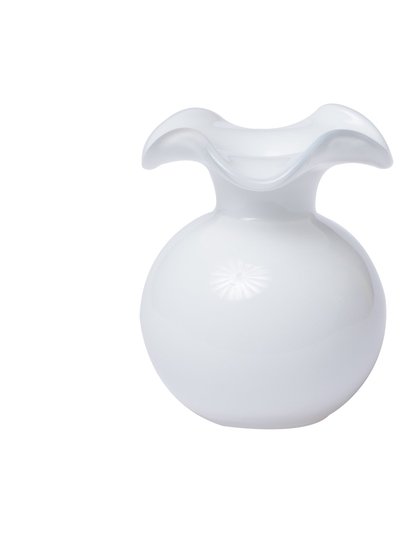 Vietri Hibiscus Glass White Bud Vase product