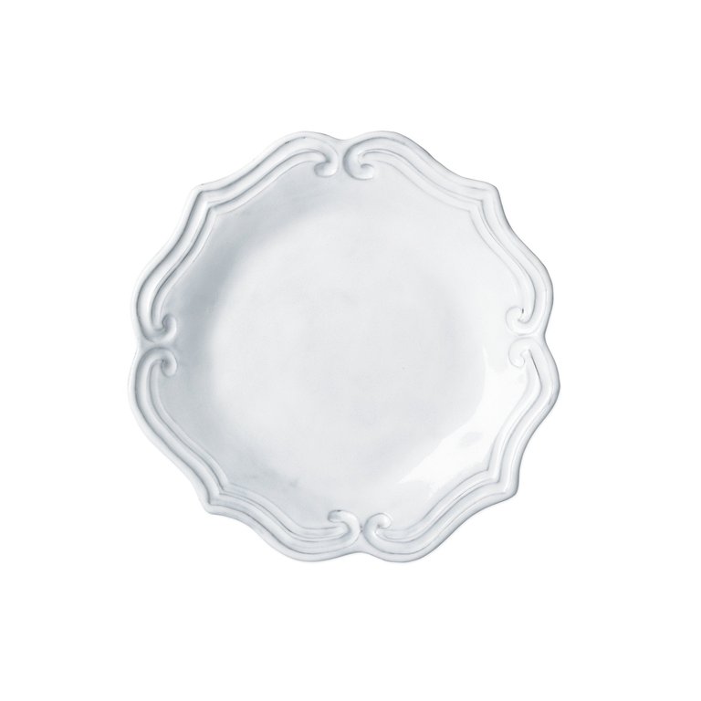 Incanto Baroque Salad Plate - White