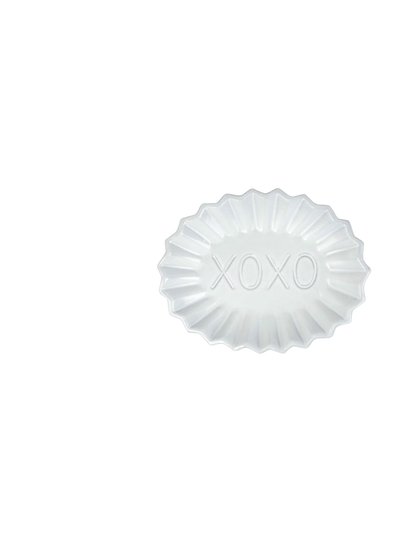 Vietri Incanto Pleated XOXO Plate product