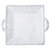 Incanto Stripe Handled Square Platter - White