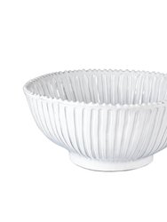 Incanto Stripe Large Serving Bowl - White