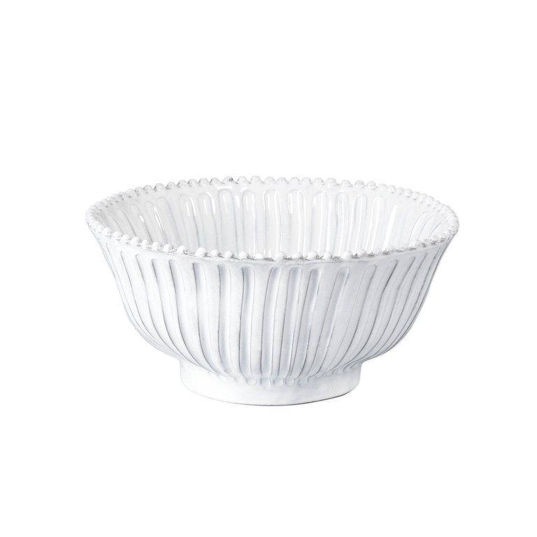 Incanto Stripe Medium Serving Bowl - White