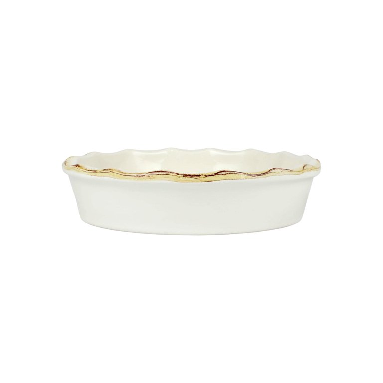 Italian Bakers Pie Dish - White