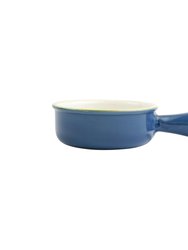 Italian Bakers Small Round Baker With Large Handle - Blue