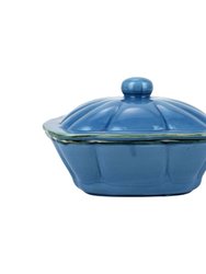 Italian Bakers Square Covered Casserole Dish - Blue