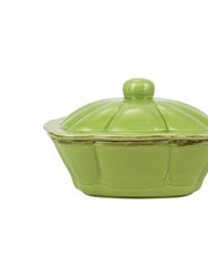 Italian Bakers Square Covered Casserole Dish - Green
