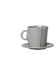 Lastra Espresso Cup & Saucer - Gray