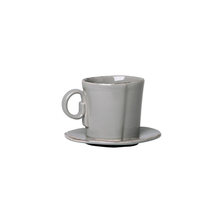Lastra Espresso Cup & Saucer - Gray