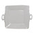 Lastra Handled Square Platter - Light Gray