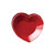 Lastra Heart Dish - Red