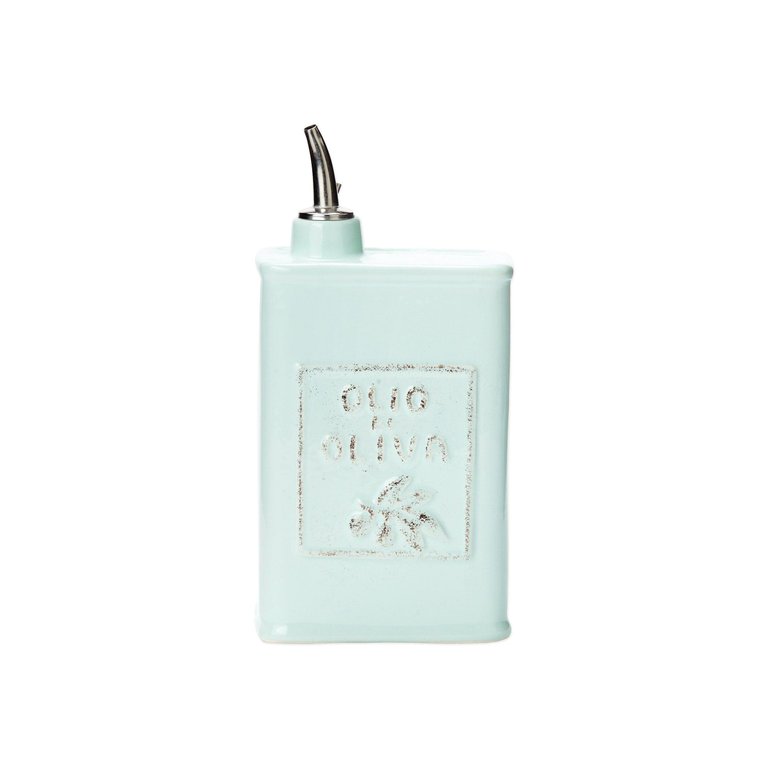 Lastra Olive Oil Can - Aqua