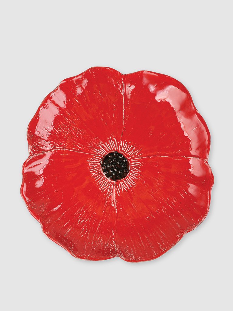 Lastra Poppy Figural Round Platter