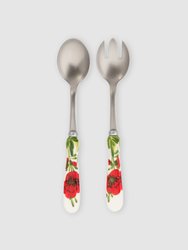 Lastra Poppy Salad Server Set