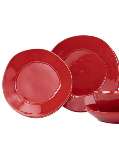 Vietri Lastra Red Four-Piece Place Setting product