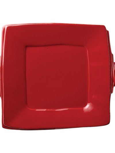 Vietri Lastra Red Handled Square Platter product