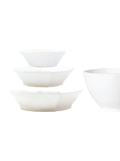 Vietri Lastra White 4-Piece Serving Bowls Set product